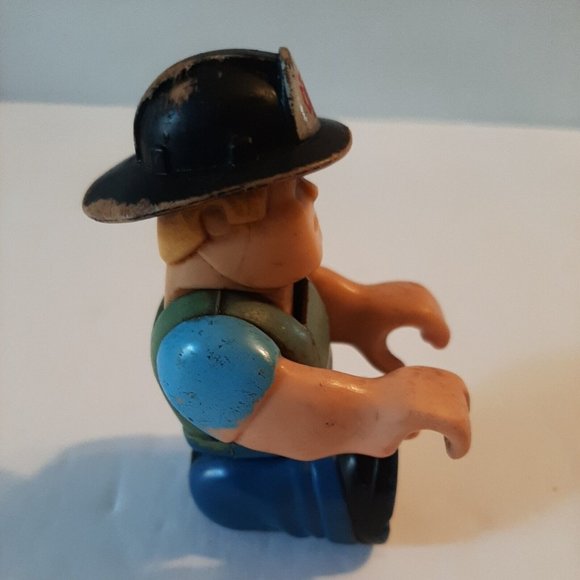 Fisher Price Husky Helper Fireman Figure Firefighter Vintage 1977 Well Loved - Picture 6 of 8
